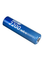 KOC18650Li-ion22UBL1, Аккумулятор Li-ion 18650 2200мА.ч без защиты (блист.1шт) КОСМОС KOC18650Li-ion