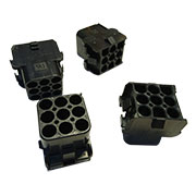 1-350782-9, Корпус разъема без контактов, Socket (Female) , 9 позиций, черный , MATE-N-LOK