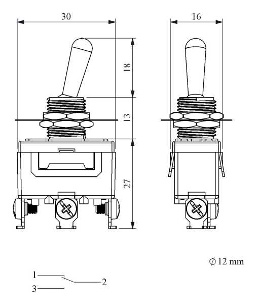 MA113, Тумблер ON-OFF-ON MA113