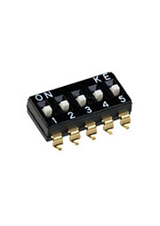 DMHA-05G-G, DIP переключатель 5 поз. SMD 2.54мм (аналог для SWD4-5)
