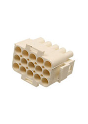 350736-4, Корпус разъема Universal MATE-N-LOK, вилка 15PIN, Matrix (Nylon, UL 94V-0) без контактов