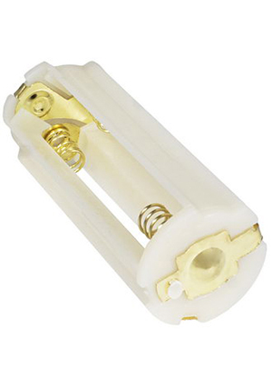 AAAx3 ZH215 white, Батарейный отсек открытый цилиндрический RUICHI ZH215, тип AAAx3, корпус ABS-плас