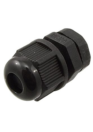 MG12 (4.5-8) black, Кабельный ввод RUICHI MG12 (4.5-8) чёрный, полиамид (PA)