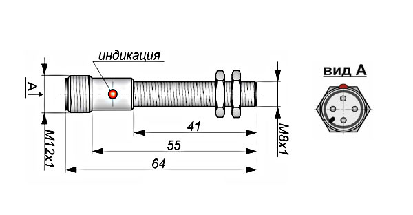И81-NO-PNP-P(Л63) (НКУ), датчик +15 +35С (ВБИ-М08-45Р-1111-З, (Л) )