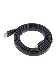 CC-HDMI4F6, Кабель HDMI, 1.8м, v2.0, 19M/19M, плоский кабель, черный, позол.разъем