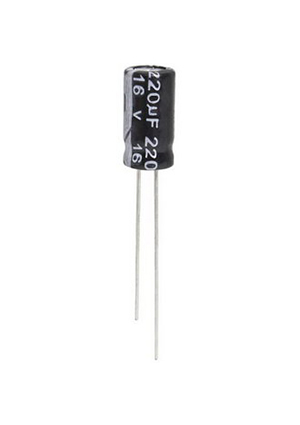 220 UF 16V 105*C 6*12 (JWCO), KM221M1CBKJ0612VBK JWCO Конденсатор электролитический радиальный, 220