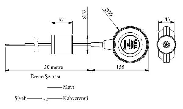 SKF-30, Сигнализатор уровня поплавковый 30 м