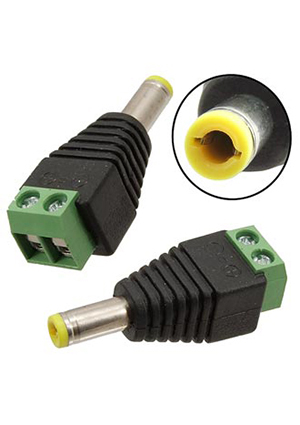 JR-52 DC 5.5 * 2.5, Разъём питания штырьковый RUICHI JR-52 DC 5.5 * 2.5, с клеммной колодкой