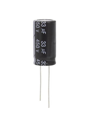 33 UF 450V 105*C 13*25 (JWCO), KM330M2WBKJ1325VBK, конденсатор электролитический выводной радиальный