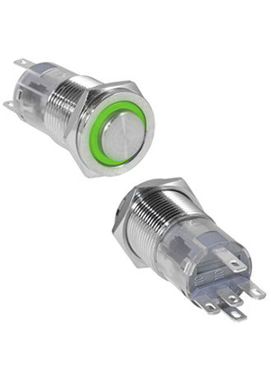 LAS2GQPH-11E/G/N on-(on), Кнопка антивандальная RUICHI LAS2GQPH-11E/G/N, ON-(ON), рабочая температур
