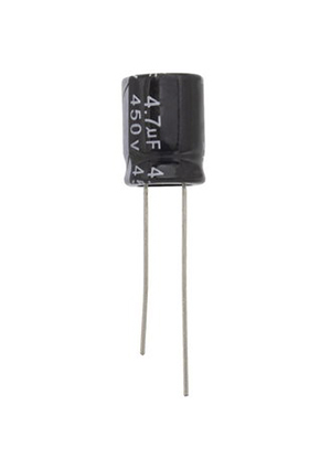 4.7 UF 450V 105*C 10*13 (JWCO), KM4R7M2WBKJ1013VBK, конденсатор электролитический выводной радиальны