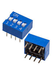 DS-04B-V, DIP переключатель 4 поз. (= SWD 1-4 ВДМ 1-4 and =DS-04BBU-G)