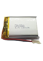 LP703450-PCM, Аккумулятор литий-полимерный (Li-Pol) 1300мАч 3.7В, с защитой, PoliCell