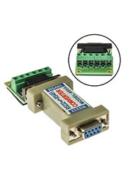 RS-232 TO RS-485 C, Разъёмы DB-09 + переходник на клеммную колодку