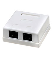 HCT-401, розетка комбинированная 2xRJ45 не экранированная cat.5E