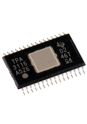 TPA3116D2DAD, Аудио усилитель, 2-CH Stereo 50W Class-D [HTSSOP-32 UP.]