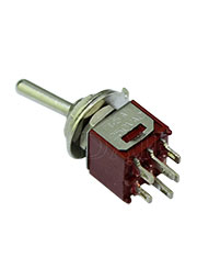 SMTS-203, тумблер 6 контактов, 1.5А 250В ON-OFF-ON