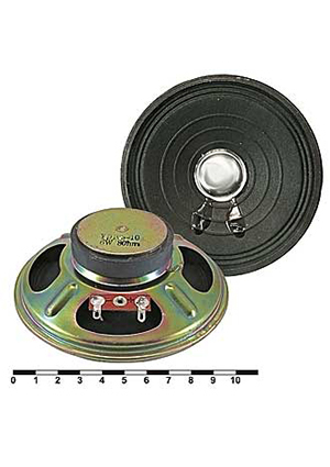 YD103-10R 6W 8ohm, Акустический динамик RUICHI YD103-10R, 6 Вт, 8 Ом