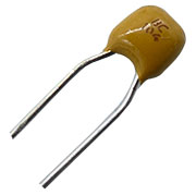 K104K10X7RF5UL2, Radial, X7R 0.1uF +10%  50V 2.54mm