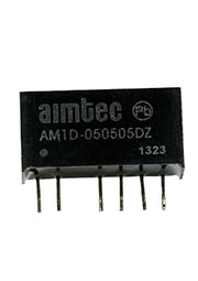 AM1D-050505DZ, DC/DC преобразователь1Вт вх 5В вых 5/5В 100мА SIP7 1000В