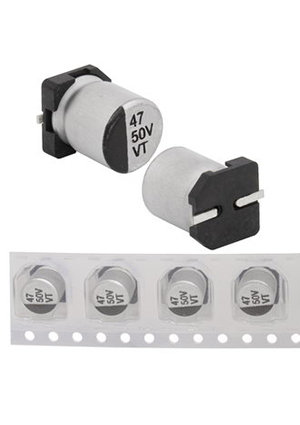 47 uF 50 V 105C 6.3*7.7 VT, EVT050ADA470M0677 JWCO Конденсатор электролитический SMD, 47 мкФ, 50 В,
