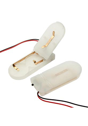 BH CR2032 IP44 white, Батарейный отсек RUICHI BH CR2032 IP44 белый, закрытый