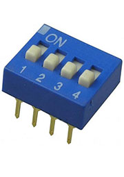 DS-04BBU-G, Переключатели DIP/SIP