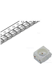 RF-OURA30TS-CE, светодиод 2835, 617.5-630нм (красный), 1.8-2.4В, 200-430мКд@20мА, 120град