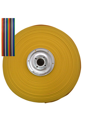 RCA-20 color, Кабель ленточный 20-проводный RUICHI, шаг 1,27 мм, жила CU, изоляция PVC, цветмультико