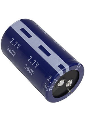 HP-2R7-J367VYJ33, HP-2R7-J367VYJ33, ионистор KAMCAP, 360 Ф, 2.7 В, 75.9 А, 30х60 мм, циллиндрический