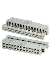 2-215919-6, AMP-Latch-26 розетка на шлейф 2,54мм с крышк.б/ф