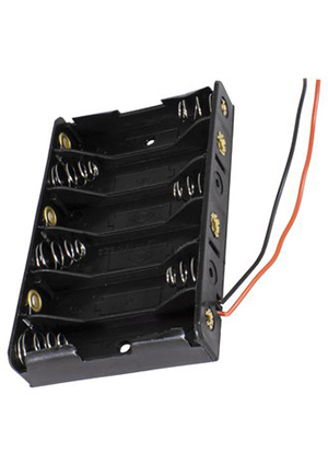 BH364A AA 6x1, Батарейный отсек RUICHI BH364A, тип AA, 6x1 шт.