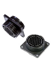 182920-1, корпус розетки CPC SIZE 23-27 37 контактов с фланцем