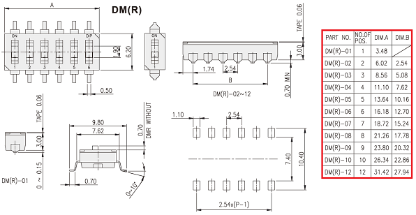 DM-02-V, DM-02-V-T/R (SmWDL-02 SMD), туба или лента