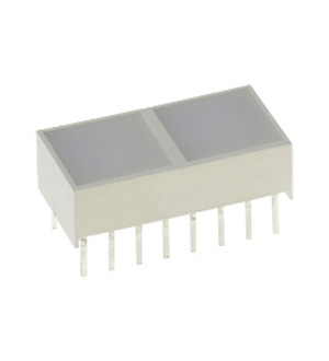 KB-2770YW, светодиодная полоса 2 сегмент. желтая 20x10мм 40мКд