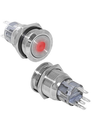 LAS1-AGQ-11D/R/N on-(on), Кнопка антивандальная RUICHI LAS1-AGQ-11D/R/N, ON-(ON), рабочая температур
