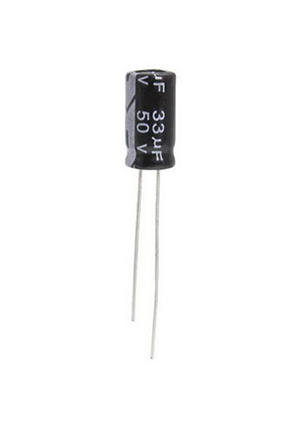 33 UF 50V 105*C 6,3*12 (JWCO), KM330M1HBKJ0612VBK JWCO Конденсатор электролитический радиальный, 33