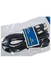 3-0309-3.0, Шнур шт 5 PIN-шт 3.5 st plastic-gold, d=4 мм, 3.0 м