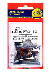 PW24-1-2, PW24-1-D, Регул. преобразов. напряж. Вход 4-24В, выход 0.93-20В