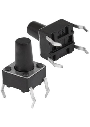 KAN0611-0901B 6x6x9 mm, Кнопки тактовые