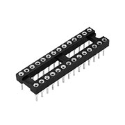 KLS1-217-28-Z-1, SCSM-28 DIP панель узкая 2.54мм цанговая 28 контактов