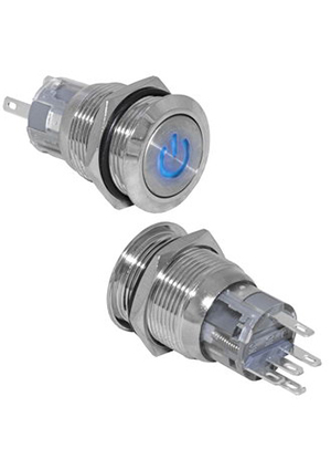 LAS1-AGQ-11DT/B/N on-(on), Кнопка антивандальная RUICHI LAS1-AGQ-11DT/B/N, ON-(ON), рабочая температ