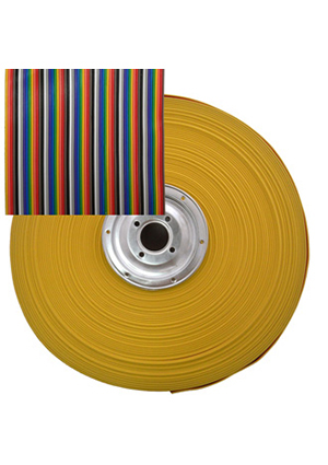 RCA-60 color, Кабель ленточный 60-проводный RUICHI, шаг 1,27 мм, жила CU, изоляция PVC, цветмультико