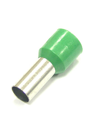 DN16012 green (5.8x12mm), Наконечник втулочный изолированный на кабель RUICHI DN16012, 5.8x12 мм, 16