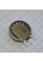 CR2032 SLF Varta (3вывода, вертикальн.), 3V/ 230mAh, батарея литий CR 2032 SC PCBD/6032 201 501