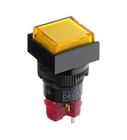 D16LMS1-1ABCY, кнопка без фикс. 250В/5А, с ламп. подсветка
