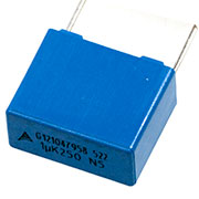 B32522C3105K000, конденсатор пленочный 1мкФ 5% 250Вdc