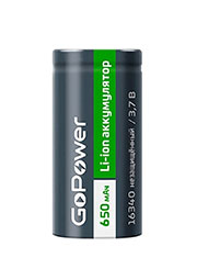 Аккумулятор Li-ion 16340 PK1 3.7В 650мАч без защиты