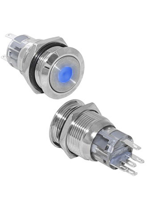 LAS1-AGQ-11D/B/N on-(on), Кнопка антивандальная RUICHI LAS1-AGQ-11D/B/N, ON-(ON), рабочая температур