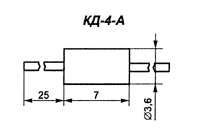 КД243А, диод выпрямительный (1N4001)